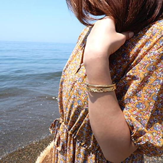 Гавайские украшения Honu Sea Хирургическая нержавеющая сталь Серебро [JULAISU] Браслет, Свиток, Черепаха, Волна, Женские, Мужские, Гипоаллергенные, Сталь,