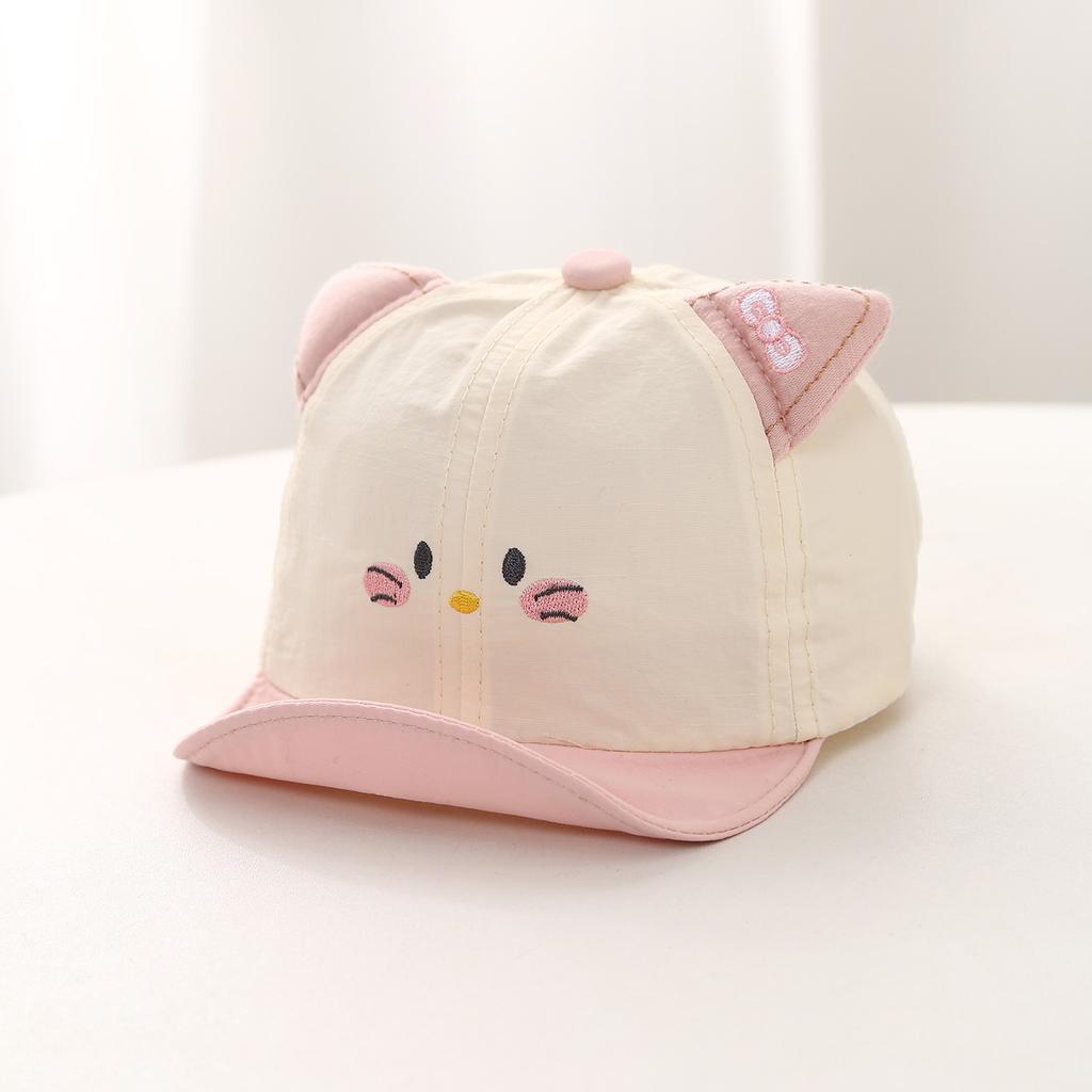 Baby Boy Summer Thin Soft Brim Baseball Cap 6-12 Months Quick Dry Breathable Infant Sun Hat