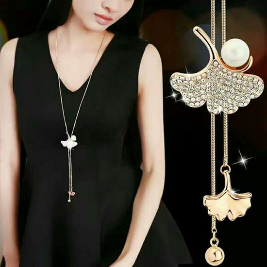 Элегантное ожерелье-цепочка с кисточкой для женщин - Универсальный, высококлассный европейский и американский дизайн для осенне-зимней моды