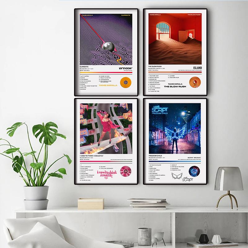 Поп-группа певица Tame Impala постеры Currents музыкальная обложка альбома эстетические картины для комнаты холст живопись искусство домашний декор стен