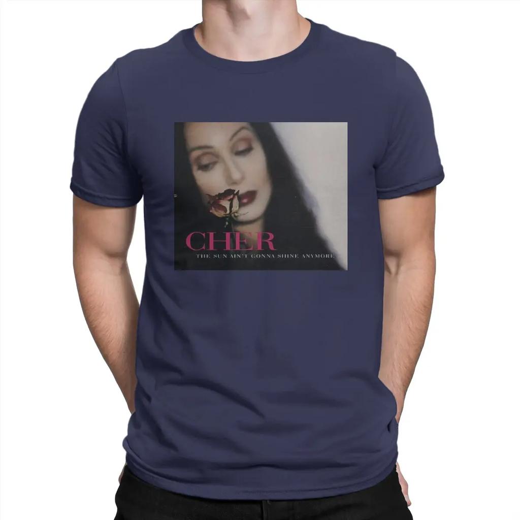 Sun Aint Gonna Shine Anymore Music Man's TShirt C-Cher Singer O Neck Tops Fabric T Shirt Funny High Quality Gift Idea Unisex