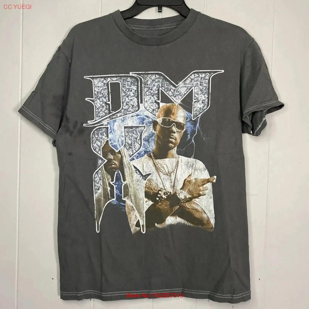 Dmx Rap Music T Shirt Gray Medium 19x26 Flaw Grunge Vintage Comfortable Breathable Stretched Casual Unisex Soft