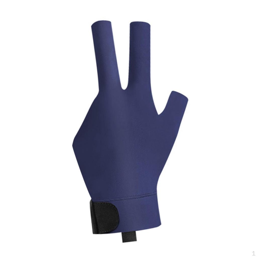 Перчатка для бильярда с тремя пальцами для снукера, унисекс, аксессуар для кия