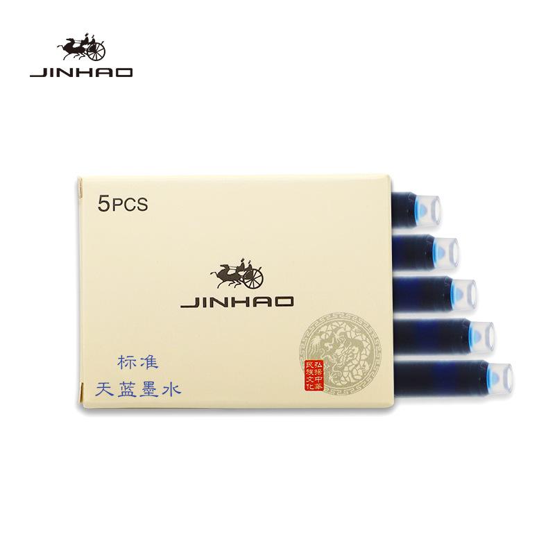 Jinhao 5/10/15 шт. Цветные чернильные картриджи Сменные для перьевой ручки Офис Школа Студент Канцелярские товары Чернила для перьевой ручки
