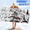 Spy x Family Print Beach Towel, Large Soft Quick Dry Towel for Beach Camping Swimming
