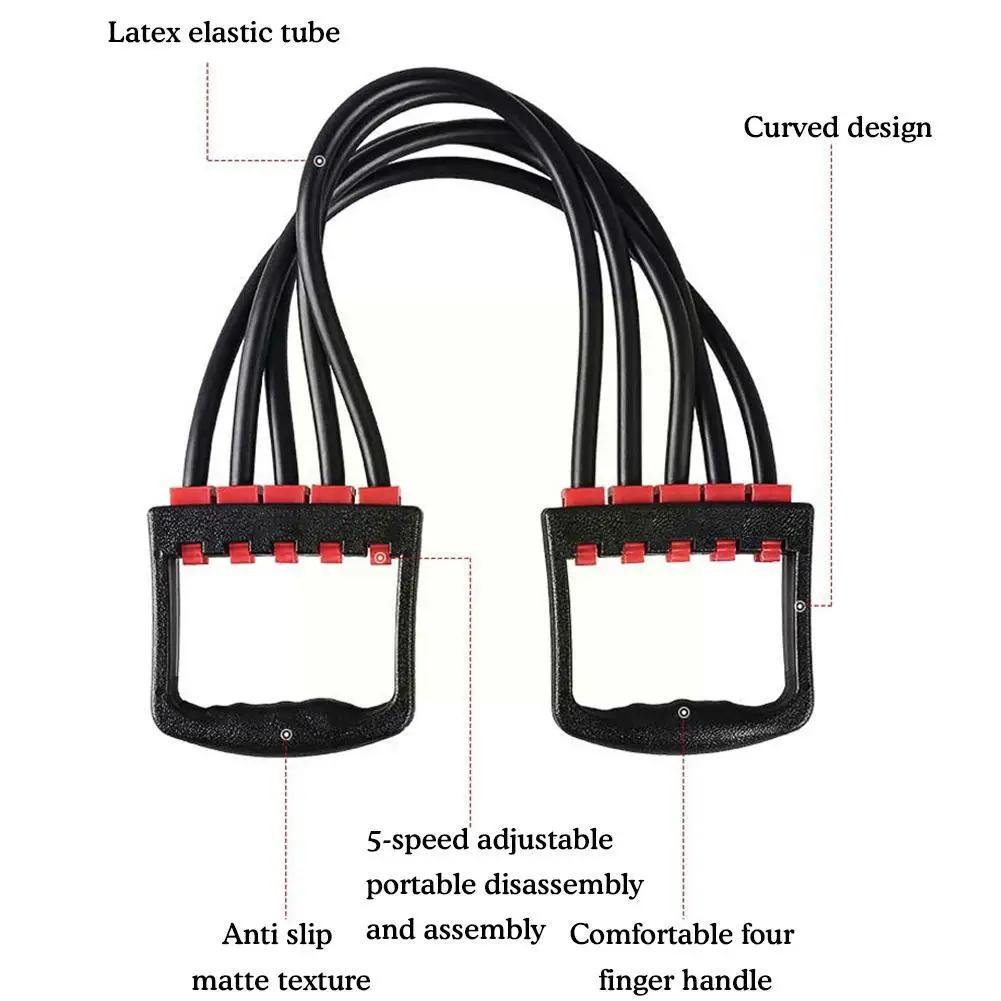 Многофункциональный Регулируемый Фитнес-тренажер Эластичная веревка Тренировка мышц Резиновые эластичные ленты Для спортивных упражнений R2k3
