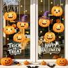 Decorative Decals for Home Party Halloween Castle Pet Static Cling Window Stickers, Spooky Bat Pumpkin Seasonal Clings Kids Floral Glass