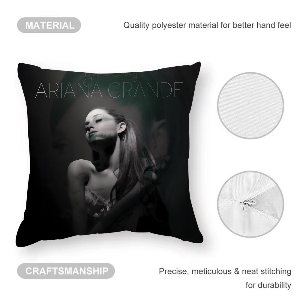 A-A-Ariana Grande Album Cushion Cover Pattern Printed Pillowcase For Living Room Sofa Cushion Cover & Bedroom Decor