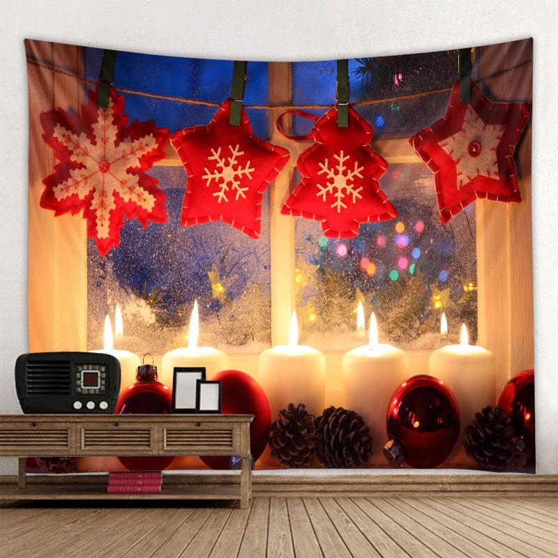 Tapestry Home Christmas Tapestry Fireplace Background Cloth Christmas Tapestry Wall Room Decoration Tapestry