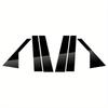 6pcs Gloss Black Pillar Posts Car Door Side Trim Window Decal Cober Fit For Peugeot 3008 P84 2017 2018 2019 2020 2021 2022 2023