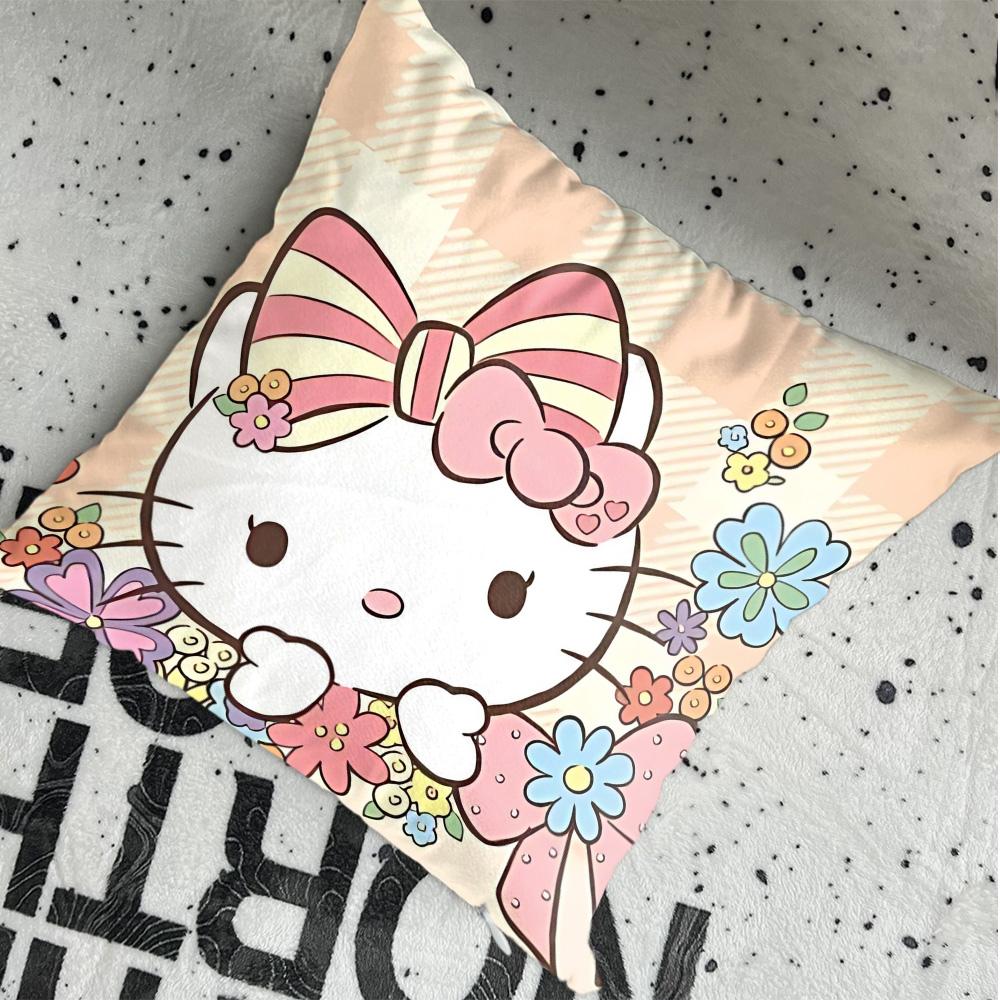 Pink Christmas Cushion Covers Living Room Kawaii HHellokittyes Pillow Cases Decorative Cushions Cover for Sofa Sleeping Pillows