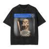 There Is Motion At Your Front Door Tung Tung Tung John Pork Men T Shirts Washed Vintage Tee Shirt Short Sleeve Crewneck Tshirt