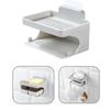 Double-layer Soap Rack Bathroom Traceless Looking for Viscose Soap Drain Rack Wall-mounted Soap Box Bath Free Punching Rack