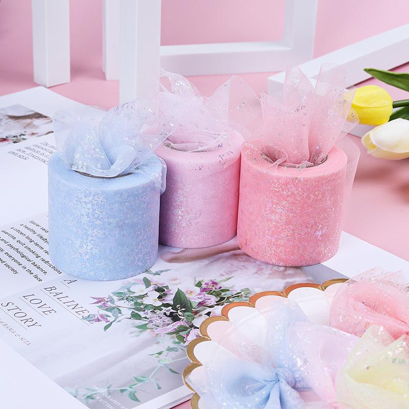 6cm25yards Diy For Tape Handmade Bowknot And Wedding Decor Party Supplies Baby Shower Tutu Skirt