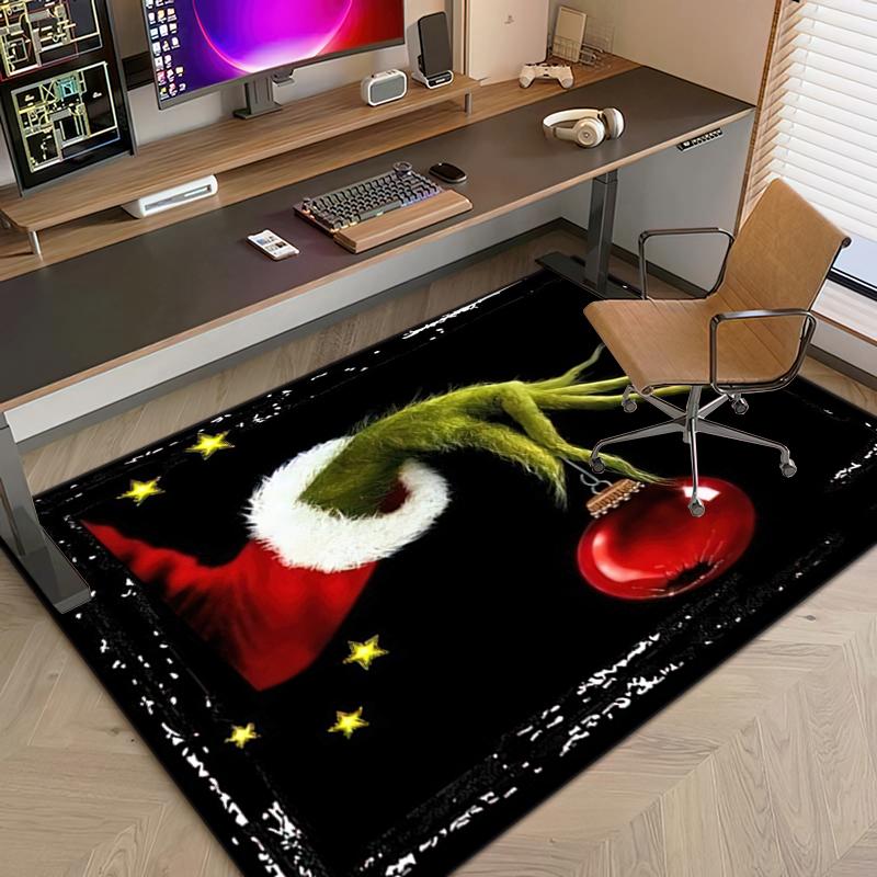 1PC The Grinch Rug - home decoration Carpet For Living Room Bedroom Flooring Computer Chair Area Rug