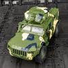1/32 Scale Alloy Tiger Armored Military Truck Model Diecast Off-road With Sound and Light For Kids Toy