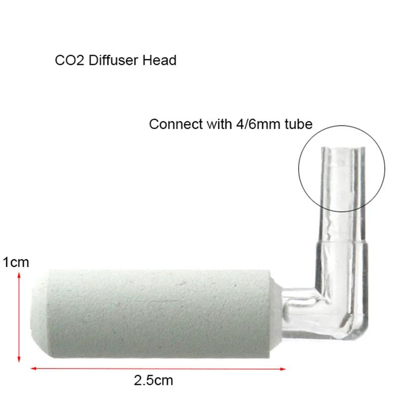 CO2 Диффузор Акриловый Регулятор для Аквариума Атомайзер CO2 с Нано Диффузором Присоски Акриловый Аквариум Аксессуары для Аквариума