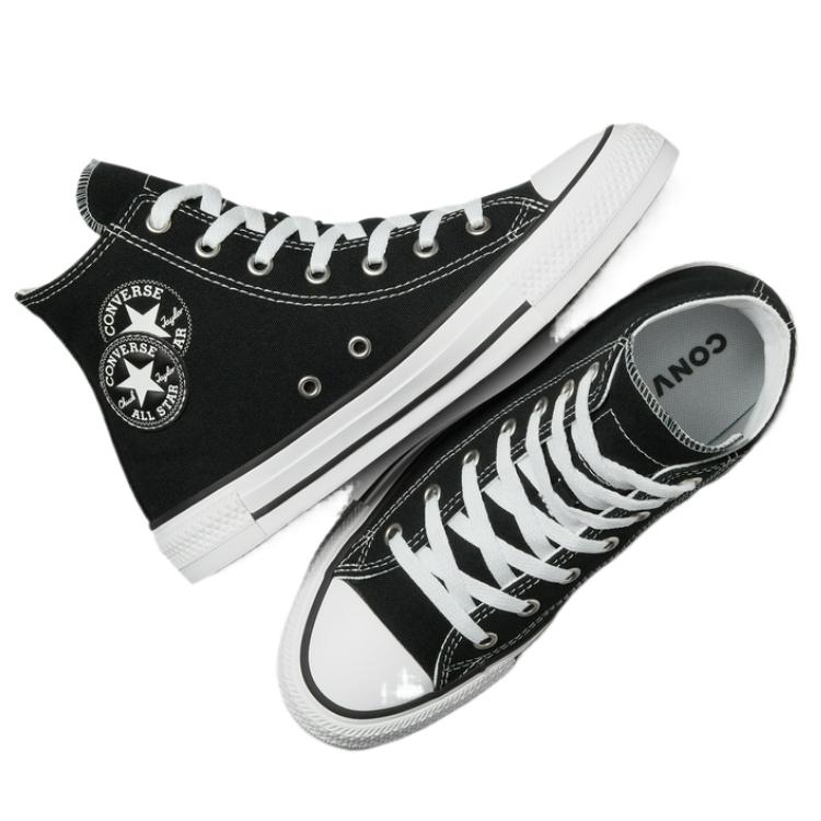 Converse All Star Холщовые Удобные Простые Посадка Легкие Высокие Детские Холщовые Кеды Детские Кроссовки Черные A14258C