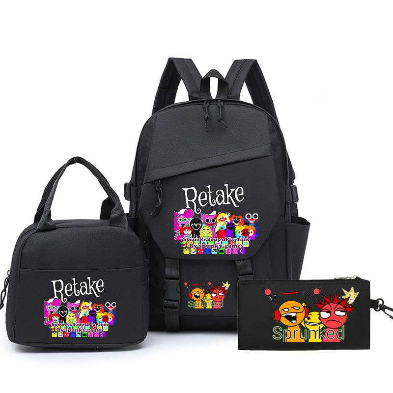 Новый рюкзак для подростков с принтом «звездное небо», набор из трех предметов, мужской и женский