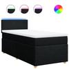 Maison Exclusive - Sommier à lattes de lit et matelas Noir 80x200 cm Tissu