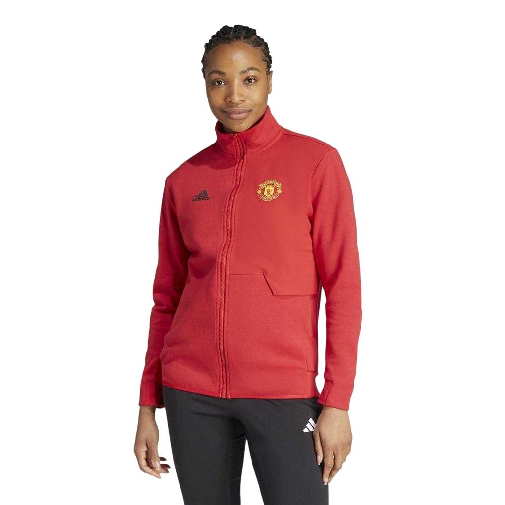 Adidas Womens/Ladies Anthem Manchester United FC Track Jacket