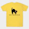 Asian Size Men Black Print T-shirt Don'T Bread On Me 2 No-Cut Print Cotton Tshirt