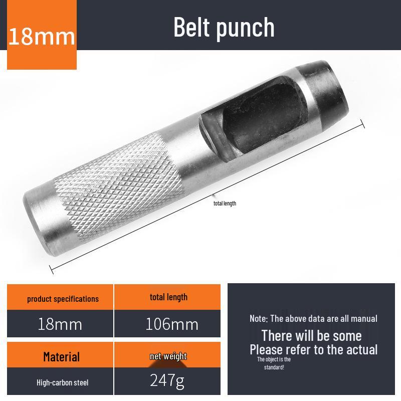 Прямой удар: Компактный ручной инструмент для пробивания отверстий из кожи и липы для ремней и ремешков для часов