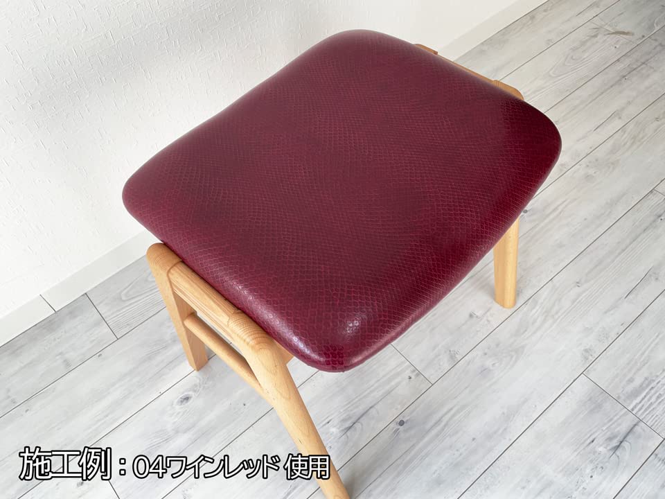 Snakeskin Synthetic Leather Fabric Wine 118 X 44 Cm [Basic Snake, Red]