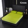 Solid Color Fitted Sheet Waterproof Mattress Pad Colorful Bed Topper Cover Breathable Deep Pocket for 46CM Twin Full Queen King Single Double Size