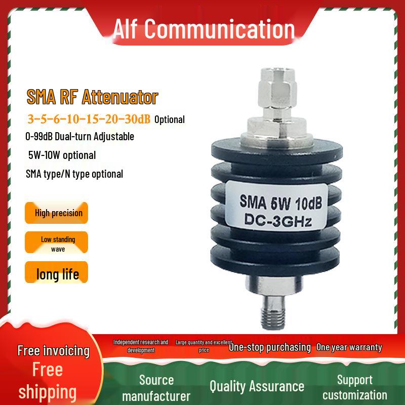 ВЧ Коаксиальный Аттенюатор SMA/N 5Вт/10Вт, 3-30дБ