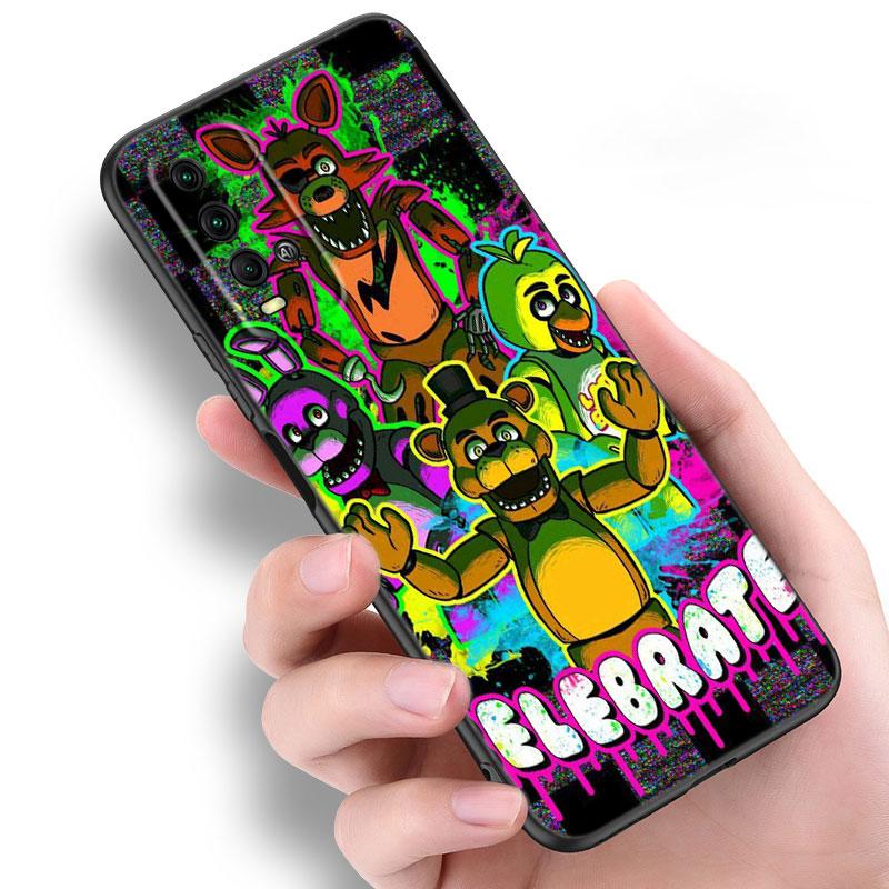 Чехол Fnaf Animatronics для телефона Xiaomi Redmi Note 10 9 Pro Max 10S 10T 9A 9C 9S 9T 8A 8T 8 7 Pro, мягкий черный чехол из ТПУ