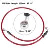Motoforti Universal 40/50/60/70/110/130/140/180/190/200cm Motorcycle Brake Clutch Oil Hose Line Pipe Hydraulic Stainless Steel Throttles 2
