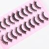 10 Pairs of Thick False Eyelashes Three-dimensional Curled Fluffy Horn-shaped Cat Eyelashes 2026