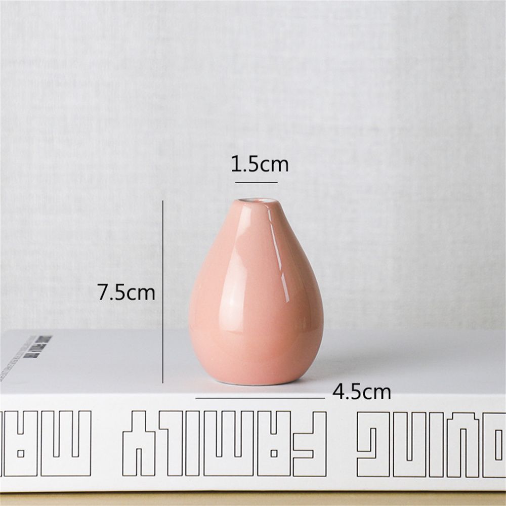 Украшения для комнаты Искусственные цветы Бутылка Современная мини-художественная ваза Керамическая ваза