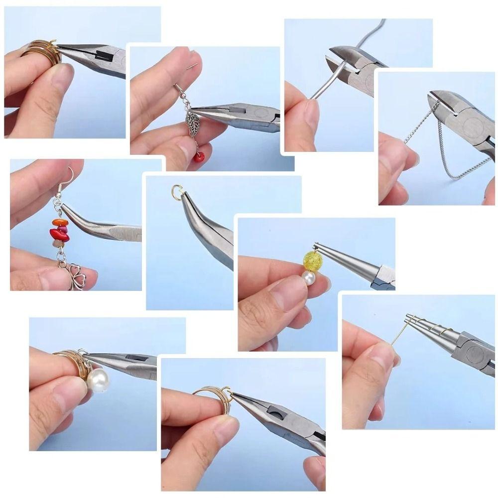 Flat Pliers Jewelry Making Pliers Precision Concave Pliers Cutting Wire Pliers  Wire Wrapping Tool