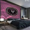 Inter Miami CF Wall Tapestry Aesthetic Wall Hanging Printed Fabric Blanket Decorative Tapestries for Bedroom Living Room Home Decor