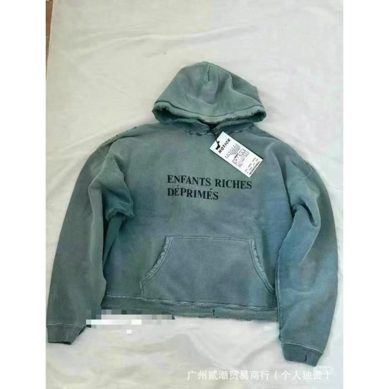 ERD Depressed Rich Kid Vintage Hooded Sweatshirt Teens Loose Fit Casual Streetwear