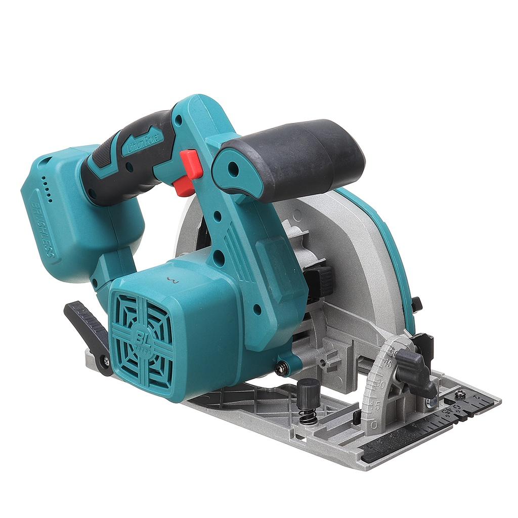 Бесщеточная электрическая циркулярная пила 1200 Вт, 18 В, 5000 об/мин, электрический деревообрабатывающий режущий электроинструмент для батареи 18 В