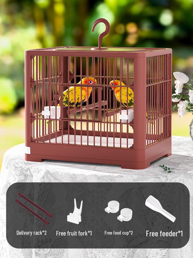 Large Breathable Outdoor Bird Cage Villa - Portable and Spacious Bird Home