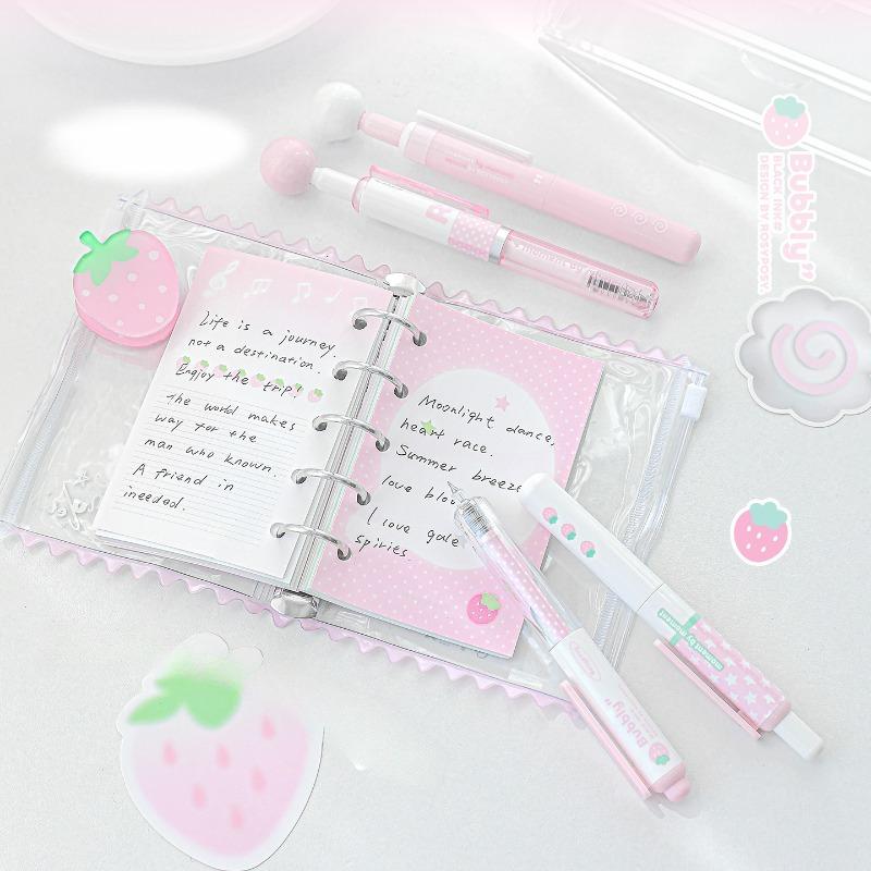 Мягкий набор RosyPosy BUBBLY, набор коротких ручек, портативный декомпрессионный набор ручек, нейтральные ручки 0.5, черные