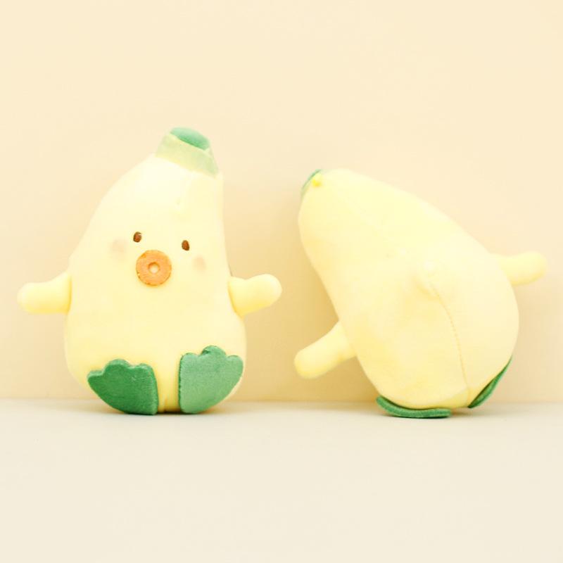 Banana Duck Plush Toy Doll Keychain Decorative Pendant Children Gifts Birthday