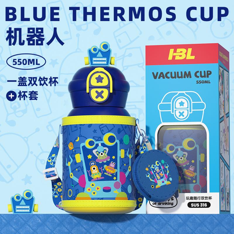 Large capacity portable double drink outdoor male and female students high value water cup