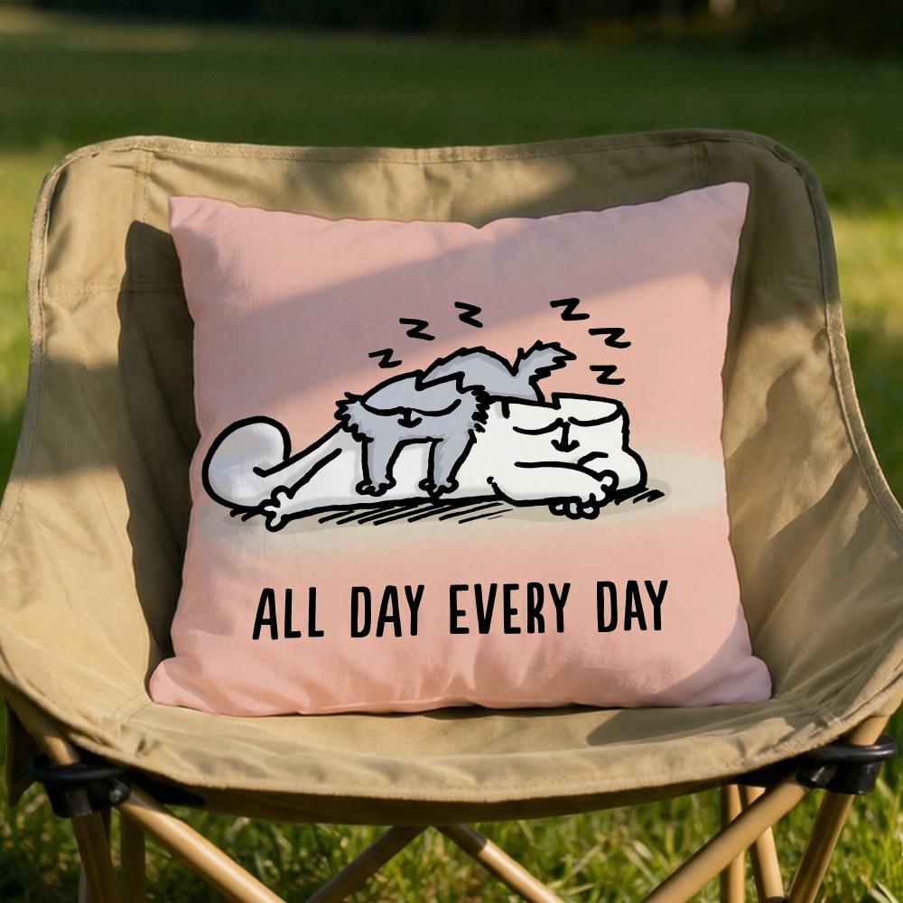 Kawaii SSimons Cat Cushion Cover Soft Reversible Durable Pillow Cover MultiScene Use for Home Car Daily Comfort