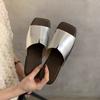 Women's Slippers Women Wear 2024 New Korean Version of Fairy Beach Soft Flat One-word Sandals When Going Out In Summer