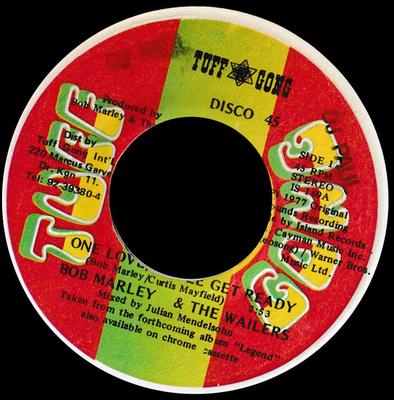 7-дюймовая пластинка BOB MARLEY & THE WAILERS - One Love/People Get Ready / So Much NONE Island Records 1984 Ямайка Регги, Ска и Даб Б/У
