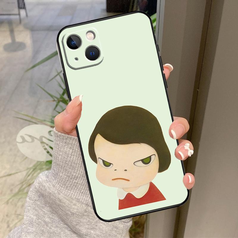 Чехол Yoshitomo Nara для iPhone 16 Pro Max 15 14 12 11 13 17 Pro Max Plus 12 13 Mini 16e 17 Air Задняя крышка