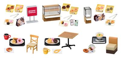 Корпоративная коллаборация Круг Счастья Mister Donut H115 x Ш70 x Г75мм ПВХ Re-Ment Прибл.