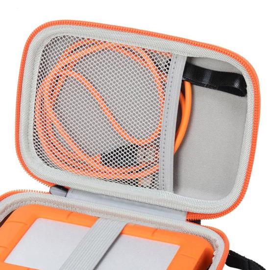 Чехол для переноски жесткого диска для LaCie Rugged Mini 1 ТБ/2 ТБ/4 ТБ/5 ТБ Внешний жесткий диск Ударопрочный Портативный держатель для хранения HDD Дорожная защитная сумка