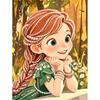 Disney Жемчужная Живопись Принцесса Анна Сделай Сам Жемчужное Искусство Живопись Жемчужными Камушками Картины Поделки Особая Форма Домашний Декор Стен