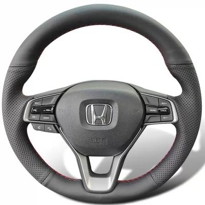 Чехол на руль автомобиля для Honda Accord 10 2018-19, легкий, DIY, ручная прошивка, микрофибра, кожа, оплетка, аксессуары для автомобиля